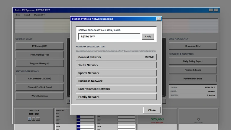 Retro TV Tycoon Image