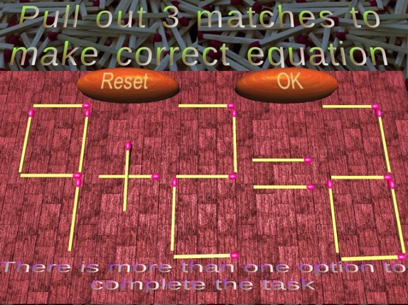 Simple Math3D:Matches Equation screenshot