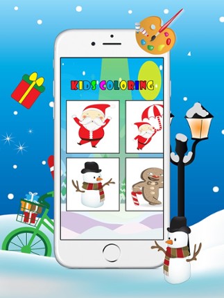 Christmas Coloring Book - Free Kids Colors Pages Image