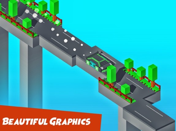 Crossy Bridge Blocky Game screenshot