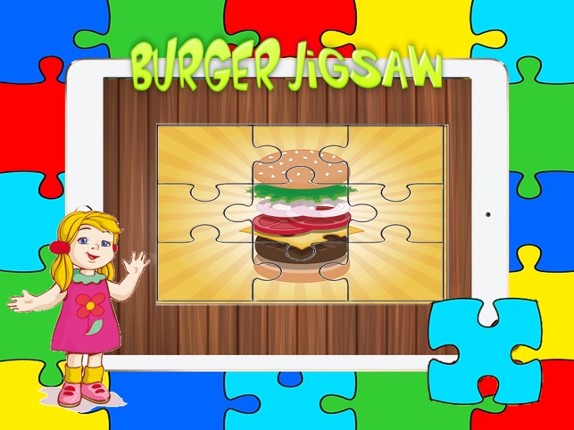 Food Burger Jigsaw - Cooking Puzzles games for adults and kid free Image