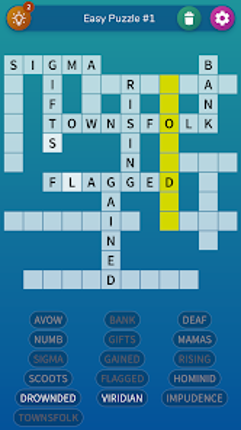 Fill-in Crosswords Unlimited screenshot