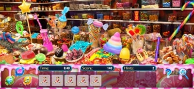 Hidden Objects Candy Shop Seek Image