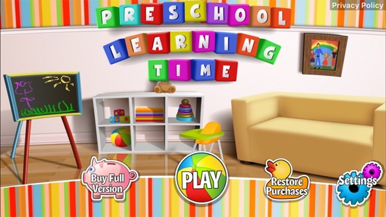 Preschool Learning Time screenshot