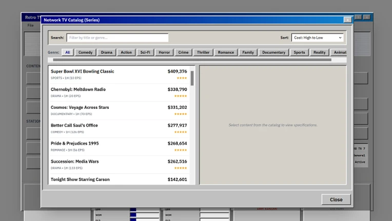 Retro TV Tycoon screenshot