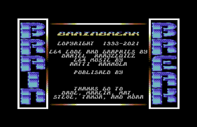 BrainBreak c64 screenshot