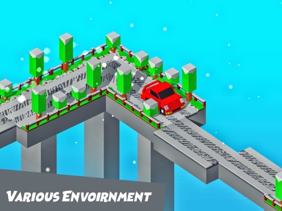 Crossy Bridge Blocky Game screenshot