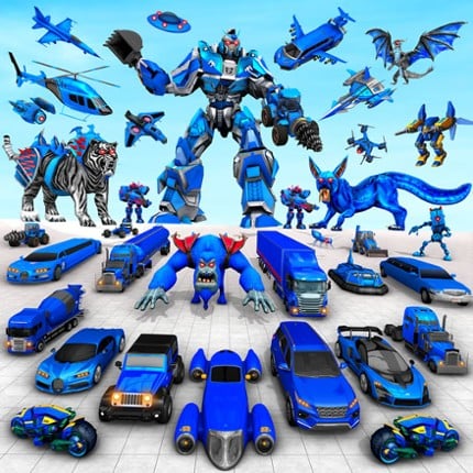 Police Tiger Robot Car Game 3d Image