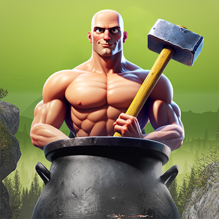 Hammer Climber Man: Pot Man 3D Image