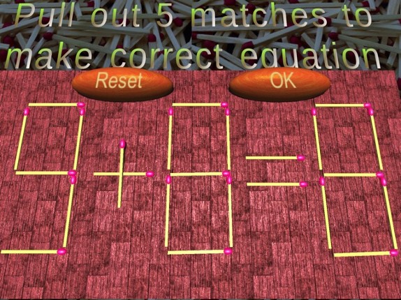 Simple Math3D:Matches Equation screenshot