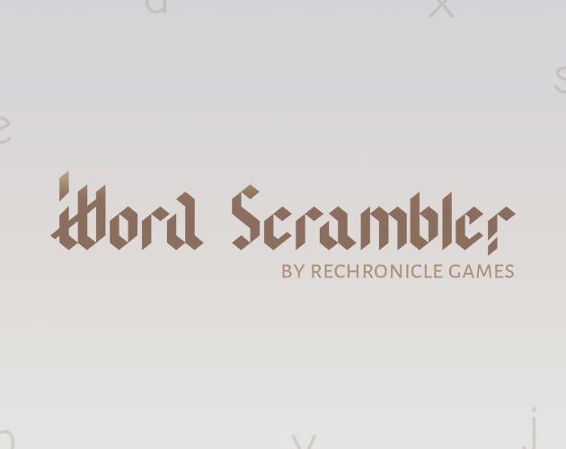 Games like Word Scrambler