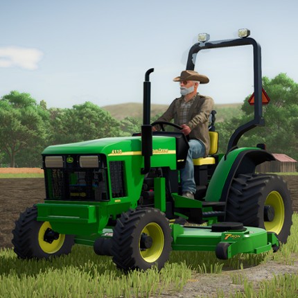 FS25 John Deere 4100 Compact Tractor and Deck Image