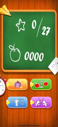 Multiplication table math game screenshot
