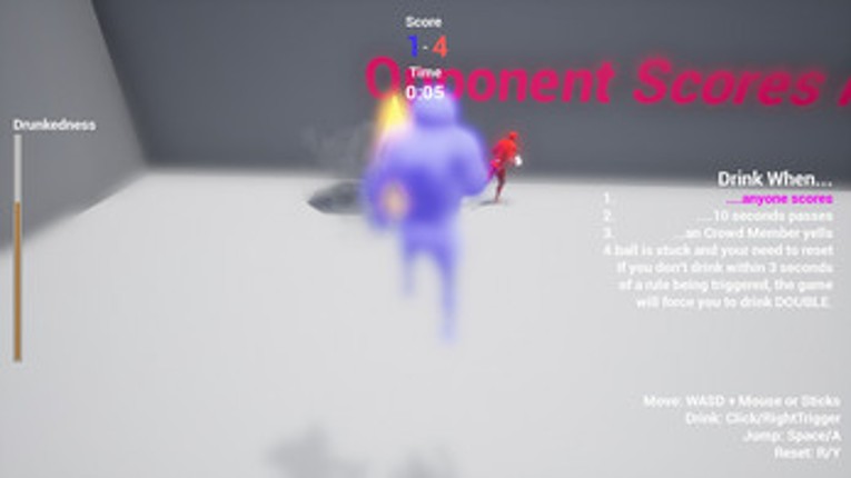 LDJam: Participating in a Drinking Game While Playing Soccer Image