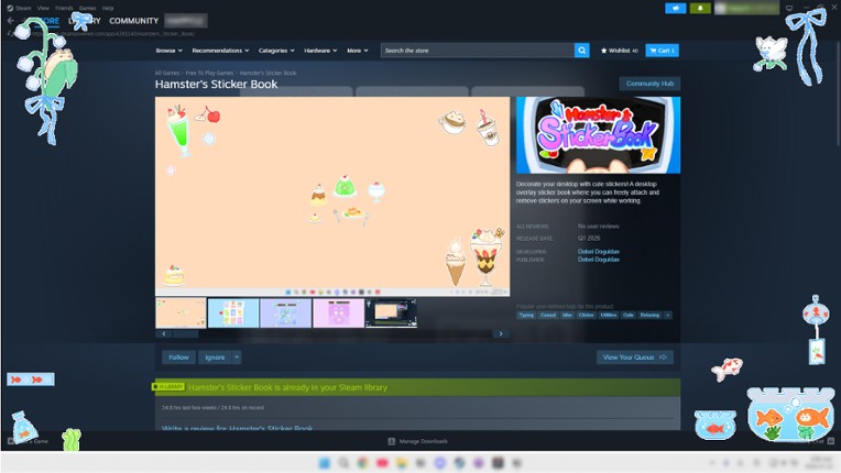 Hamster’s Sticker Book screenshot