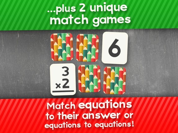 Multiplication and Division Math Flashcard Match Games for Kids in 2nd and 3rd Grade screenshot