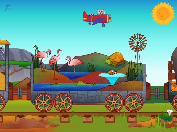 Safari Train for Toddlers screenshot