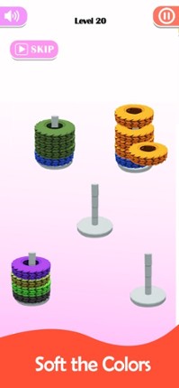 Stack Sort - Color Hoop screenshot