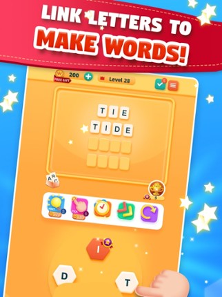 Wordly: Link to Create Words! screenshot