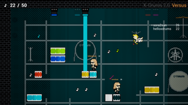 X-Drums 2.0 Multiplayer Platformer screenshot