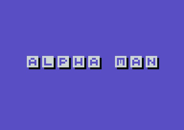 Alpha Man (Commodore 64) Game Cover