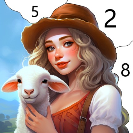 Country Farm Coloring Book Image