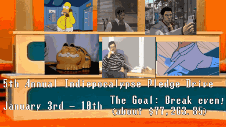 Indiepocalypse Pledge Drive Commission Collection 5 Game Cover