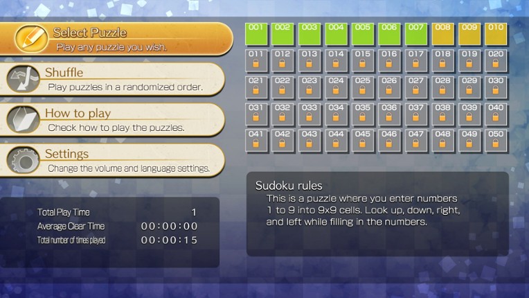 Puzzle by Nikoli W Sudoku (Windows) screenshot