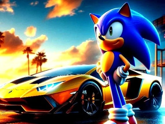 Sonic Run for Lamborghini Game Cover