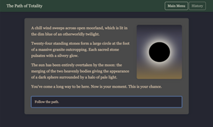 The Path of Totality Image