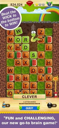 Word Wow - Help the worm down screenshot