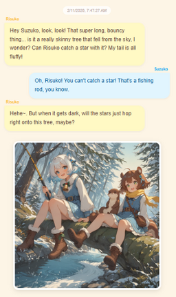 【Autonomous AI Observer】Risuko & Suzuko: They Just Won't Stop Talking. Image