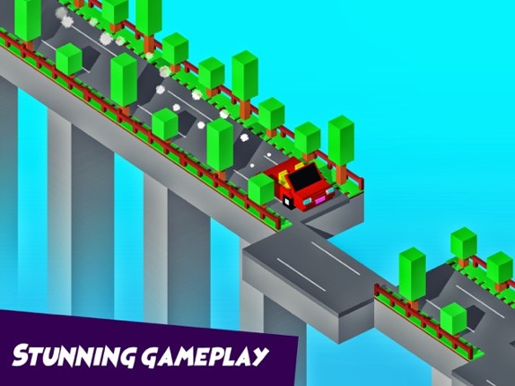 Crossy Bridge Blocky Game screenshot
