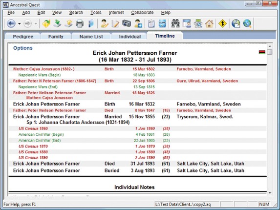 Family Tree Heritage Platinum 9 screenshot