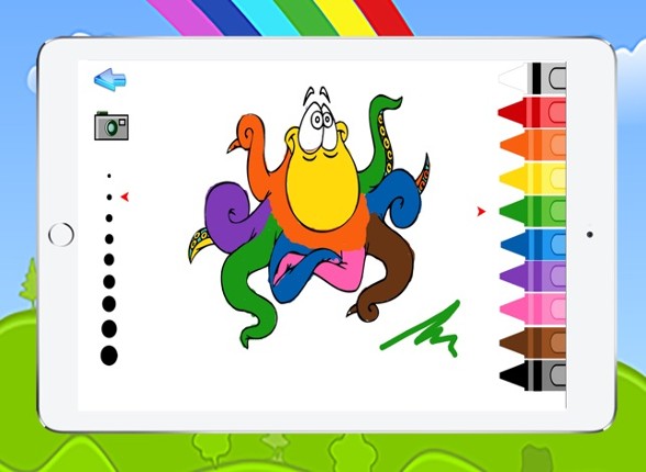 Fantasy UnderWater Coloring Book for Toddlers Game screenshot