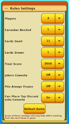 Canasta screenshot