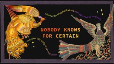 Nobody Knows For Certain Image