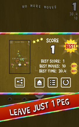 Triangular Peg Solitaire screenshot