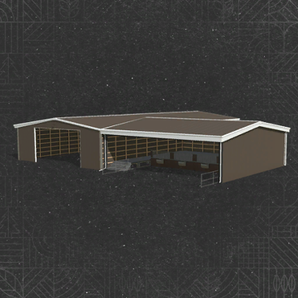 Horse Barn With Storage Image