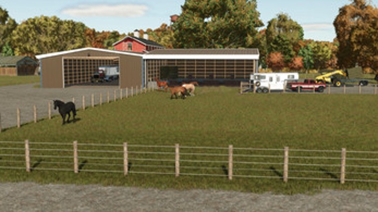 Horse Barn With Storage Image