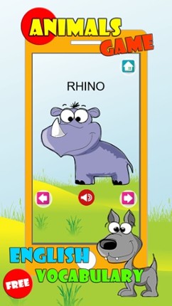 Animals Word Matching Games For Kids screenshot