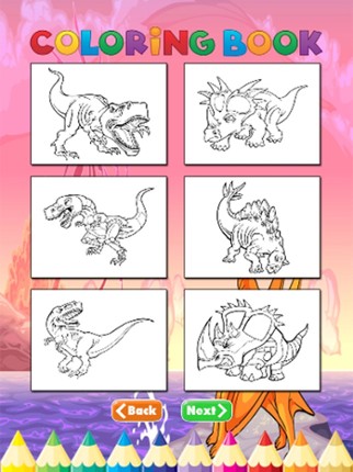 Coloring Book Jurassic Dinosaur Free - for Kid screenshot