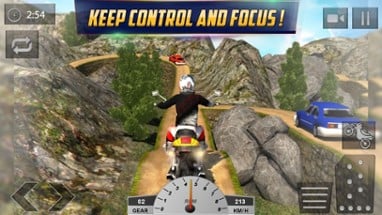 Crazy Offroad Hill Biker 3D Image