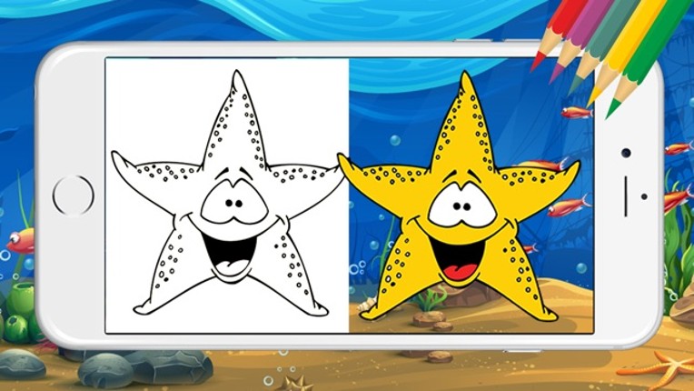 Fantasy UnderWater Coloring Book for Toddlers Game screenshot