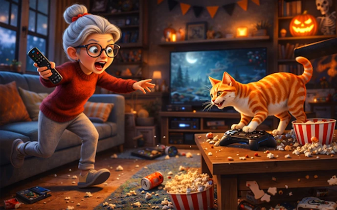 Cat vs Granny: Cat Simulator screenshot