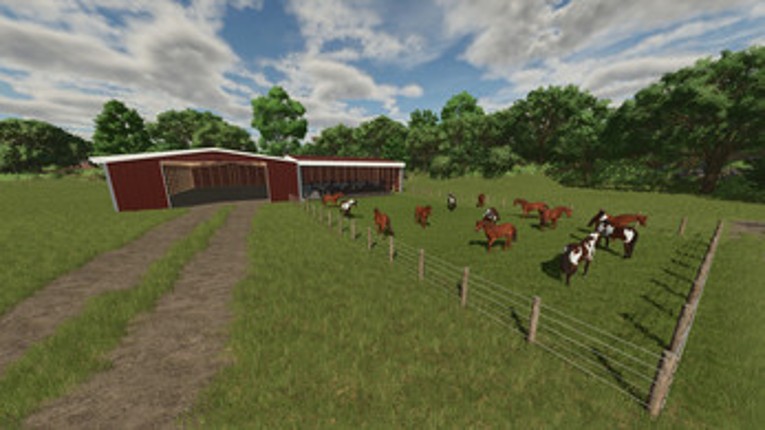 Horse Barn With Storage Image