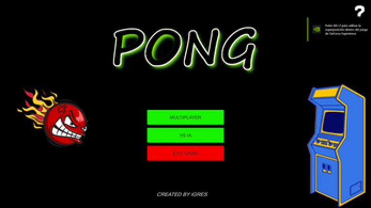 PONG screenshot