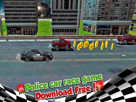 ` 3D Police Pursuit Racing car highway Image