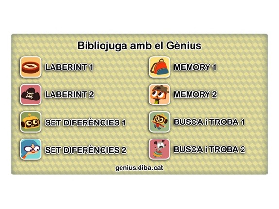 Bibliojuga amb el Genius Image