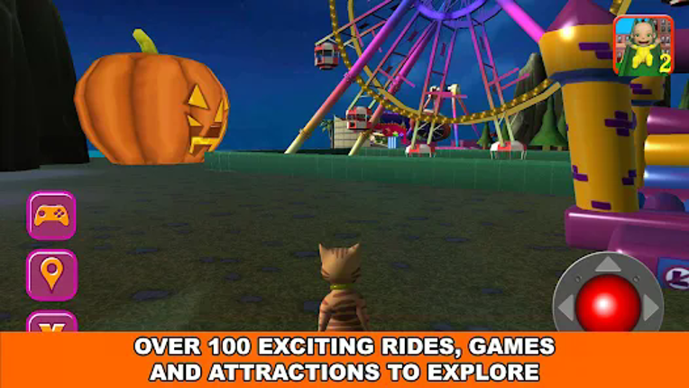 Halloween Cat Theme Park 3D screenshot